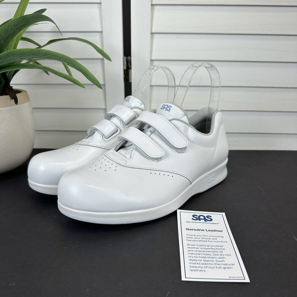 New SAS Tripad Comfort Me Too Walking Shoe White‎ Sneaker Womens Size 9 W